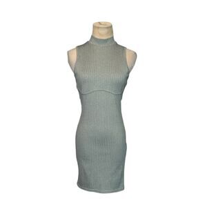 Forever 21 gray ribbed sleeveless bodycon dress size Small